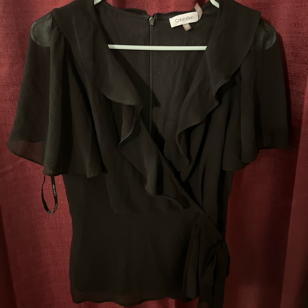 Ladies Calvin Klein black blouse
